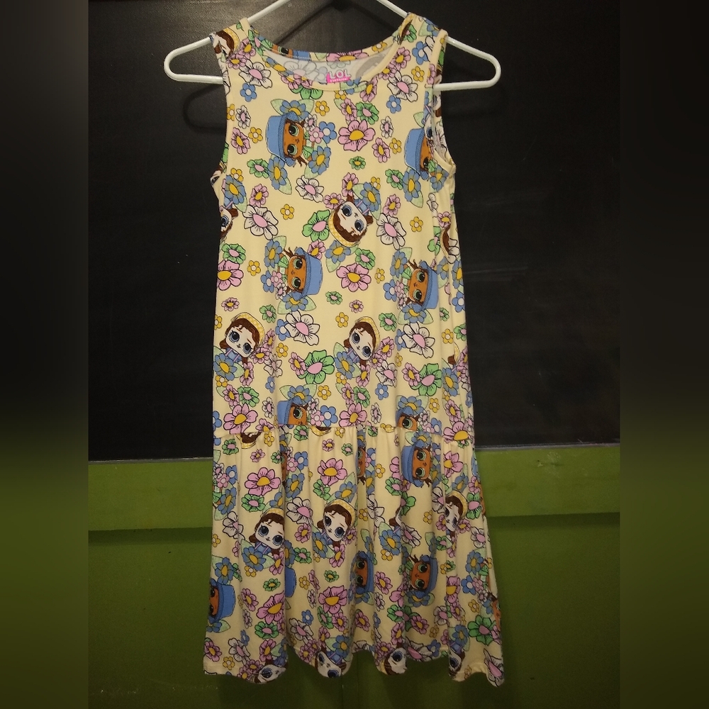 L.O.L. Surprise! Yellow Cartoon Floral Dress